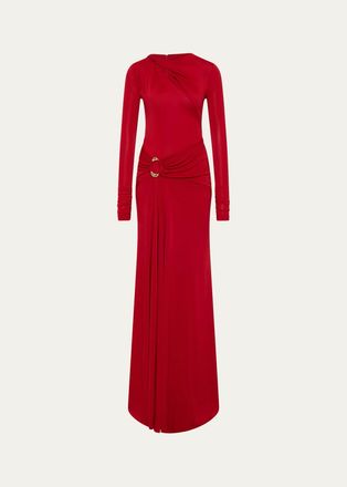 Rebecca Vallance Draped Jersey Maxi Dress