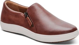 Aetrex Womens Jenna Slip On Shoes In Brown