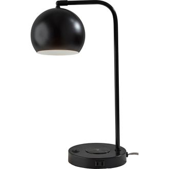 Adesso Emery Supercharger Desk Lamp in Black at Nordstrom