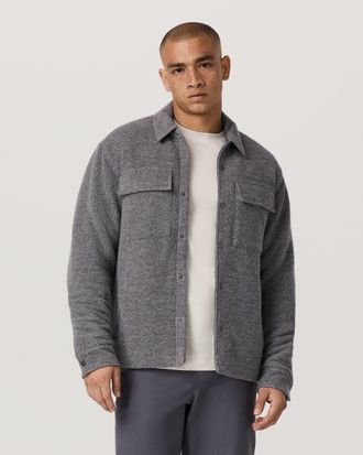 Vuori Clothing Plymouth Wool Shirt Jacket | Heather Grey | Medium