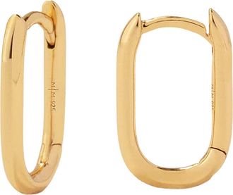 Made by Mary Paper Clip Hoop Earrings in Gold Vermeil at Nordstrom