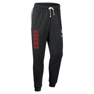 Nike San Francisco 49ers Ground Game Sideline Nike Mens Dri-FIT NFL Taper Pants in Black | 03B000A73-JK2
