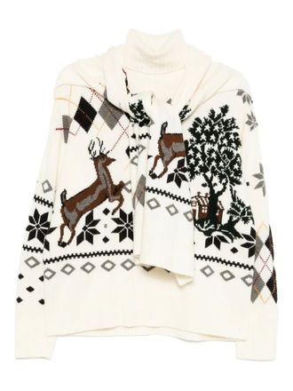 Monse Fair Isle jumper - Neutrals