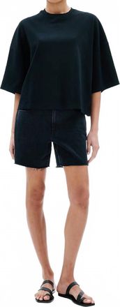 Slvrlake Denim Sienna Cut Off Denim Short In Shadow Ridge