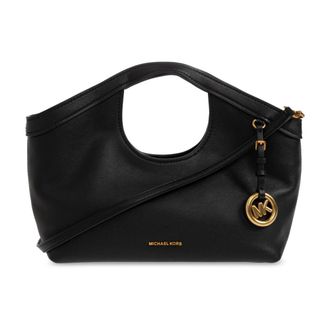 Michael Kors Tassen, Dames, Zwart, ONE Size, Leer, Haddie Bag