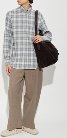 Paul & Shark Checked Shirt, Mens, Grey
