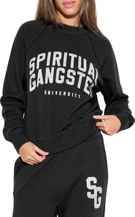 Spiritual Gangster University Graphic Sweatshirt in Black at Nordstrom, Size X-Large