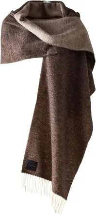 Borbonese Accessoires, Dames, Bruin, ONE Size, Wol, Sjaal met capuchon