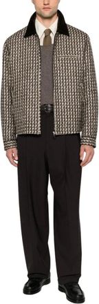 Dolce & Gabbana Broeken, Heren, Bruin, XL, Wol, Kostuumbroek