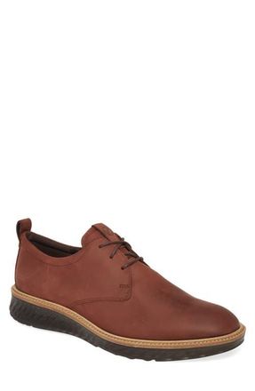 Ecco ST1 Hybrid Plain Toe Derby in Brandy Leather at Nordstrom, Size 11-11.5Us