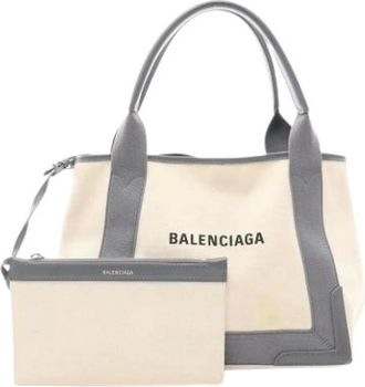 Balenciaga Pre-owned Tote Bags, female, Beige, Size: ONE SIZE Pre-owned Vintage Tote Bag