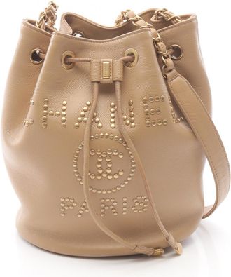 Chanel Deauville Grained Calfskin Shoulder Bag (Pre-Owned)