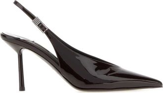 Le Silla Black Leather Pumps