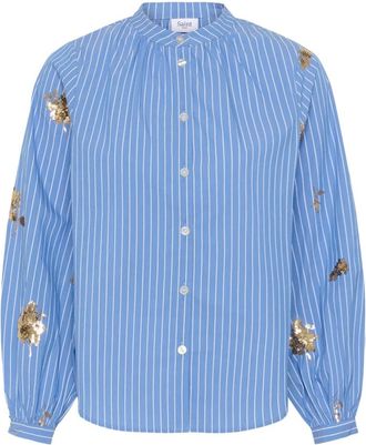 Saint Tropez Shirts - Dames - Overhemden - Blauw - XS - Overhemden