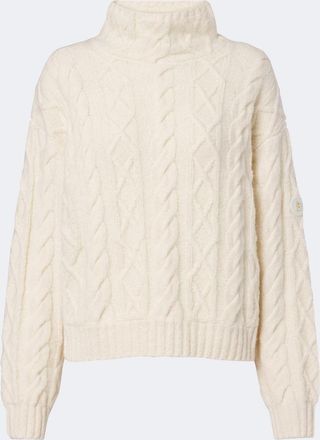 Bogner Malene cable-knit wool-blend turtleneck sweater