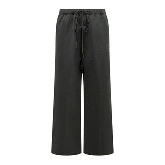 Fear of God Wide Trousers, male, Black, Size: M Satin Fleece Lounge Sweatpant