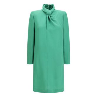 Valentino Vestido corto en lana ligera - Dresses - Mujer - Verde - L