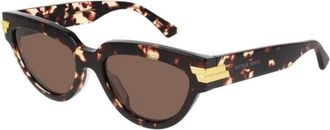 Bottega Veneta Authentieke Stijlvolle Brillen- Premium Kwaliteit! - Dames - Zonnebrillen - Bruin - 55 MM - Accessoires