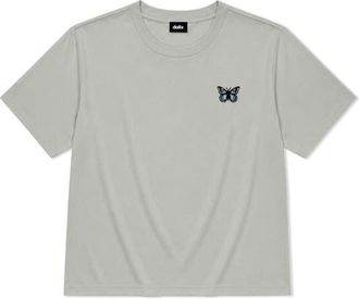 Dalix Butterfly Relaxed Midweight Jersey Tee in Storm Gray at Nordstrom, Size Xx-Large
