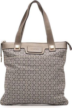 Loewe Pre-owned Loewe Anagram Canvas Tote Ladies 340705