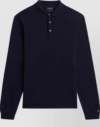 Tommy Hilfiger merino wool long-sleeve polo jumper