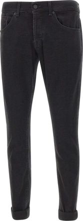 Dondup George Jeans - Heren - Slim Fit Jeans - Zwart - W38 - Katoen - Jeans