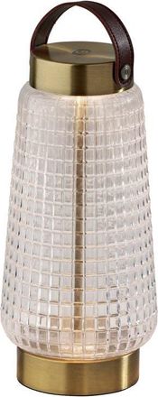 Adesso Samara Tall Cordless LED Table Lamp in Antique Brass at Nordstrom