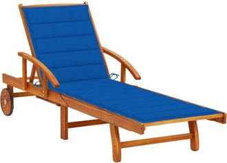 vidaXL Tumbona De Jard&iacute;n Con Coj&iacute;n Madera Maciza De Acacia Vidaxl