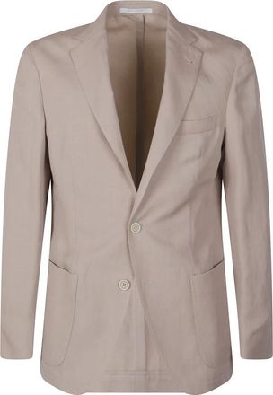 Eleventy Blazer - Heren - Blazers - Roze - XL - Leer - Jassen