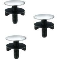 OEM Tapas Decorativas De Acero Inoxidable Para Fregaderos De Cocina - Tapa Larga Para Pie (di&aacute;metro Universal De 13 A 40 Mm), Juego De 2 - Crezuo