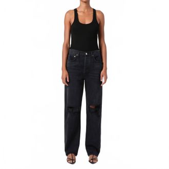 A Gold E Kelly High Rise Ripped Jeans In Fuse