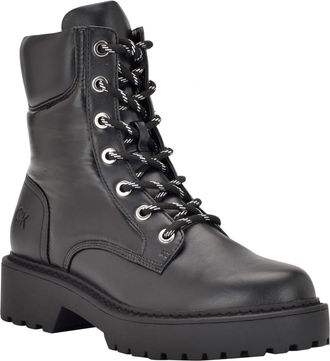 Calvin Klein Womens Sallon Ankle Boot, Black, 4.5 UK