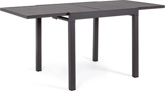 BIZZOTTO Hochwertiger, ausziehbarer Gartentisch Pelagius 83-166 x 80 cm - Anthrazit