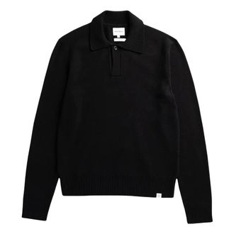 Norse Projects Tops, Heren, Zwart, S, Wol, Ristinge Merino Lamswol Polo
