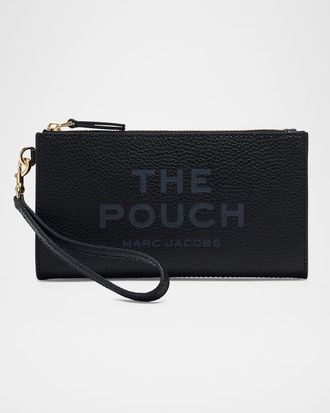 Marc Jacobs The Pouch Grain Leather Wristlet