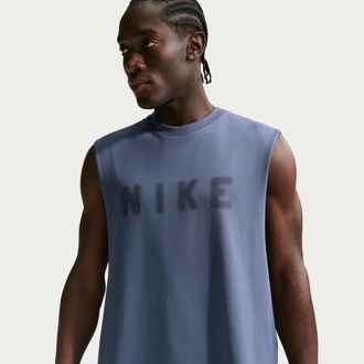Nike Mens N.A.C. Dri-FIT Training Tank Top in Blue | IF2797-491