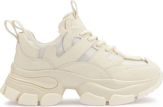 Kazar Dames off-white sneakers - Dames - Sneakers - Wit - 39 EU - Leer - Schoenen