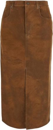 Isabel Marant Dames, Rokken, Bruin, Maat: XS Leer