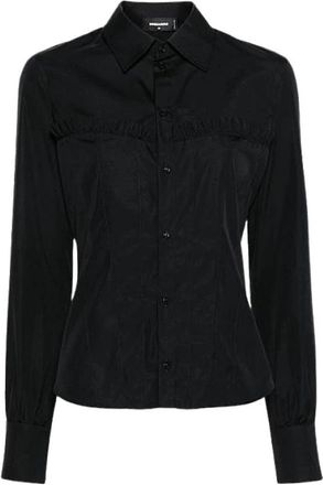 Dsquared2 Shirts - Dames - Overhemden - Zwart - S - Overhemden