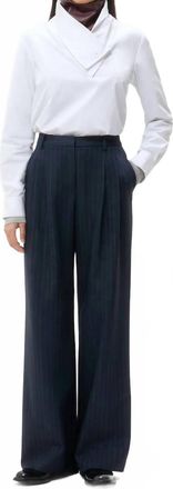 TWP High-Rise Wide-Leg Trousers In Insignia Blue