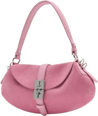 Ganni Womens B Kat Shoulder Bag Synthetic Pink Shoulder-hobo-bags
