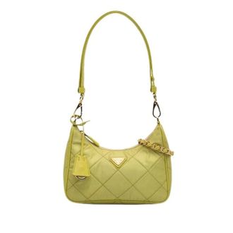 Prada Pre-owned Re-Edition 2005 Satchel - Dames - Pre-owned - Groen - Maat: ONE Size Nylon