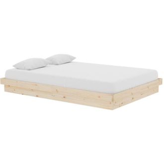 vidaXL Estructura De Cama Madera Maciza 140x200 Cm Vidaxl