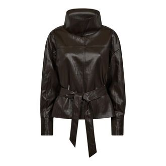 Co'Couture Blusa Dita Dot con mangas globo - Blouses & Shirts - Mujer - Marr&oacute;n - M