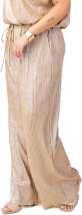 Glam Watch Me Wide Leg Bottom Pants - Plus In Taupe