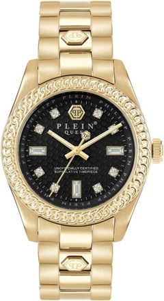 Philipp Plein Queen Crystal Dameshorloge - Dames - Horloges - Geel - ONE Size - Accessoires
