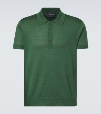 Tom Ford Polo in seta e lino