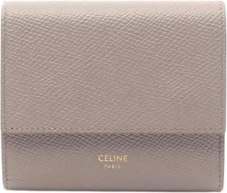 Celine Pre-owned Wallets, female, Beige, Size: ONE SIZE Pre-owned Leather wallets