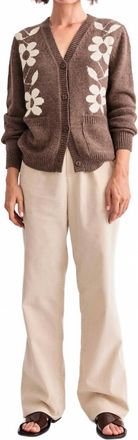 Kule Vienna Cardigan In Walnut