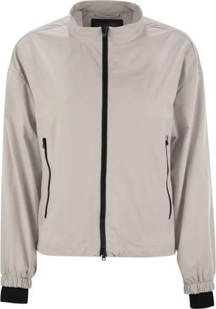 Herno Laminar Bomber Jacket - Dames - Zomerjassen - Beige - S - Nylon - Jassen